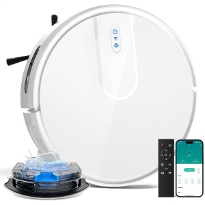 VIPSUN Robot Vacuum and Mop Cleaner with 4500Pa Suction, Advanced 3D Obstacle Avoidance, Next-Generation Smart APP & Voice Control Robotic Vacuum, Automatic Aspirdora for Pet Hair, Home Hard Floor